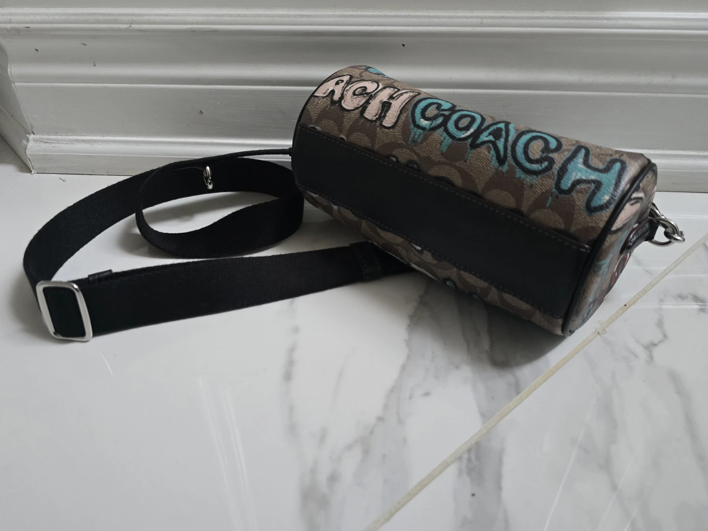 Coach Barrel Bag - Graffiti Print - photo 2