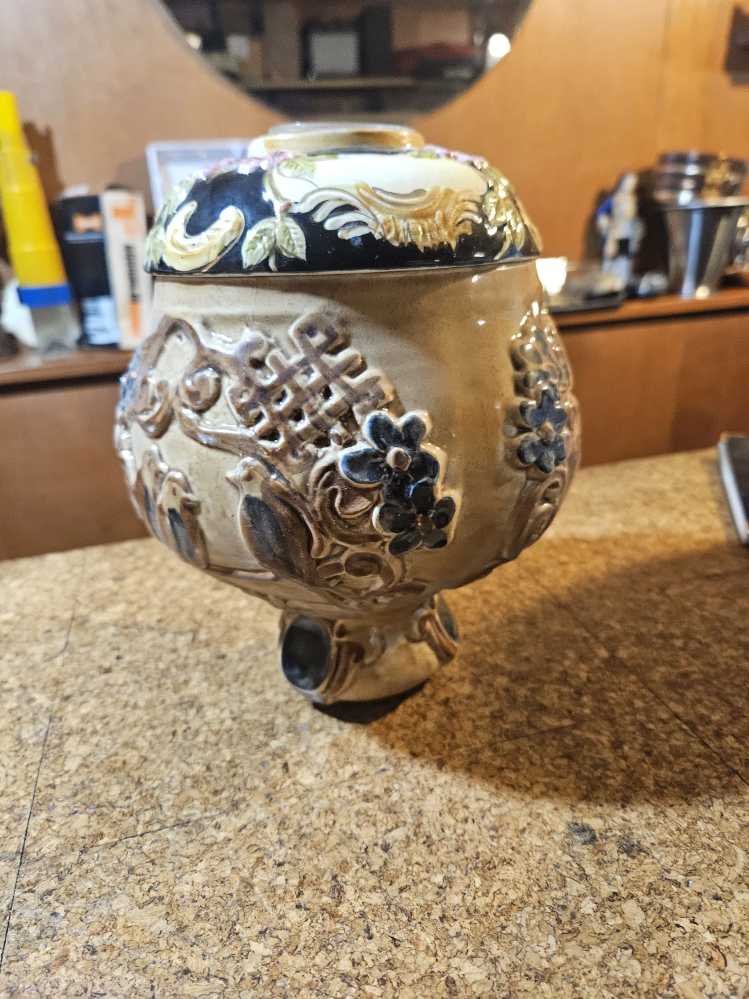Decorative Ceramic Urn with Lid - photo 2