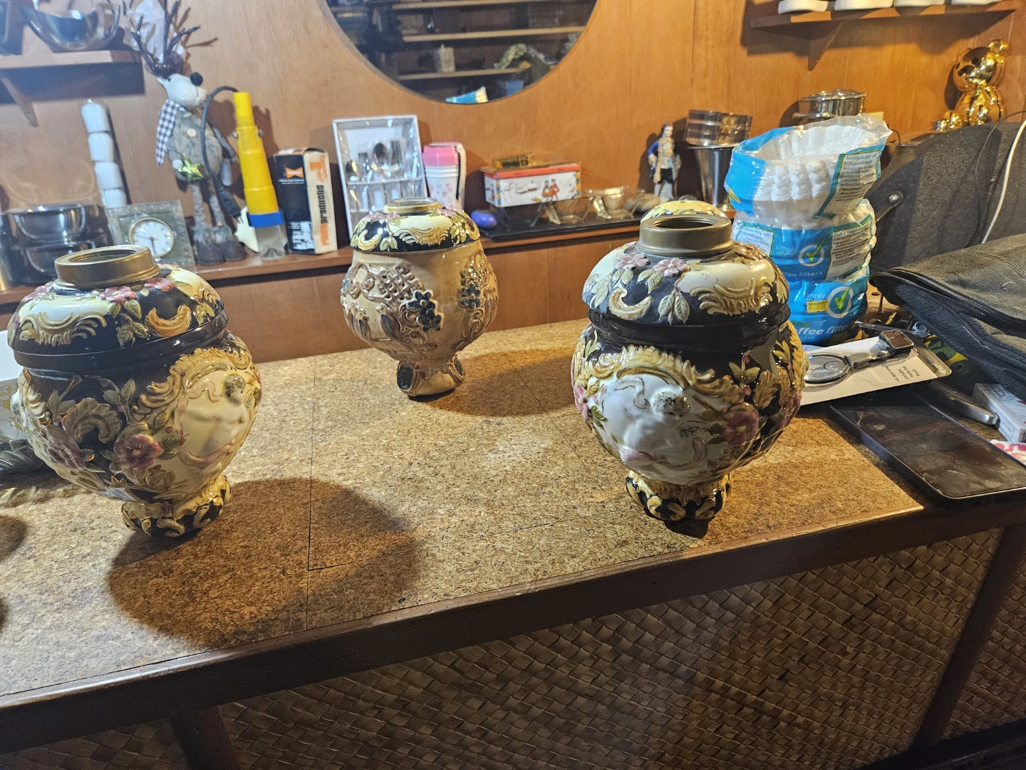Decorative Ceramic Urn with Lid - photo 5