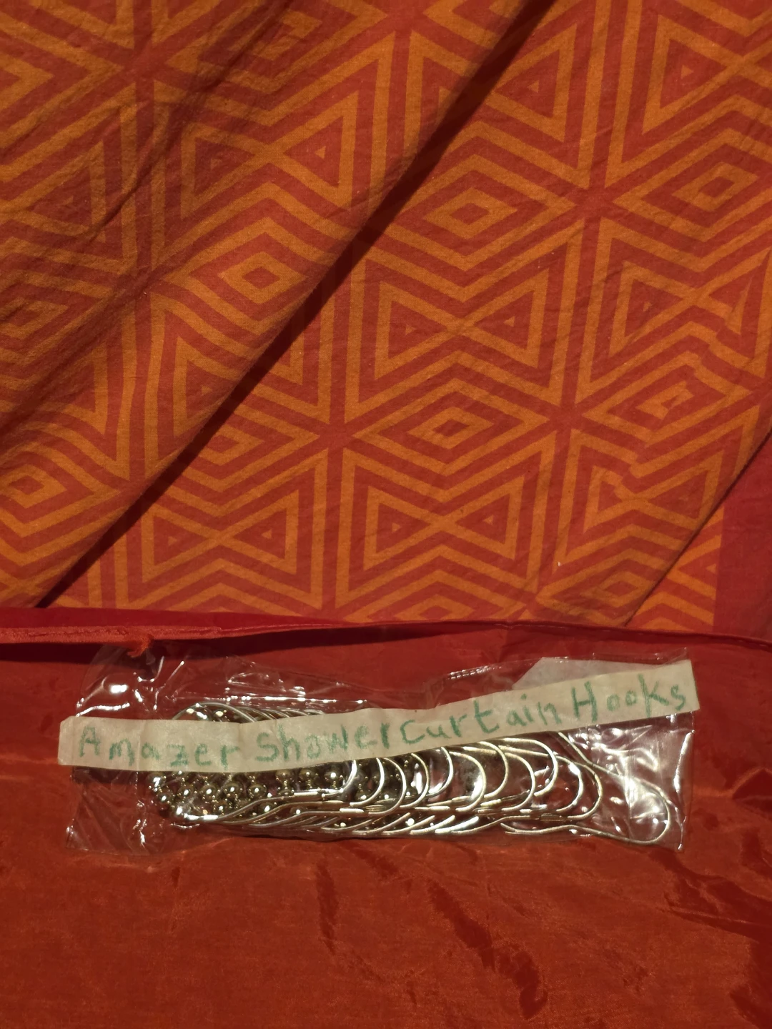 Shower Curtain Rings, Rust Proof Metal for Hangers - Set of 12 - photo 2