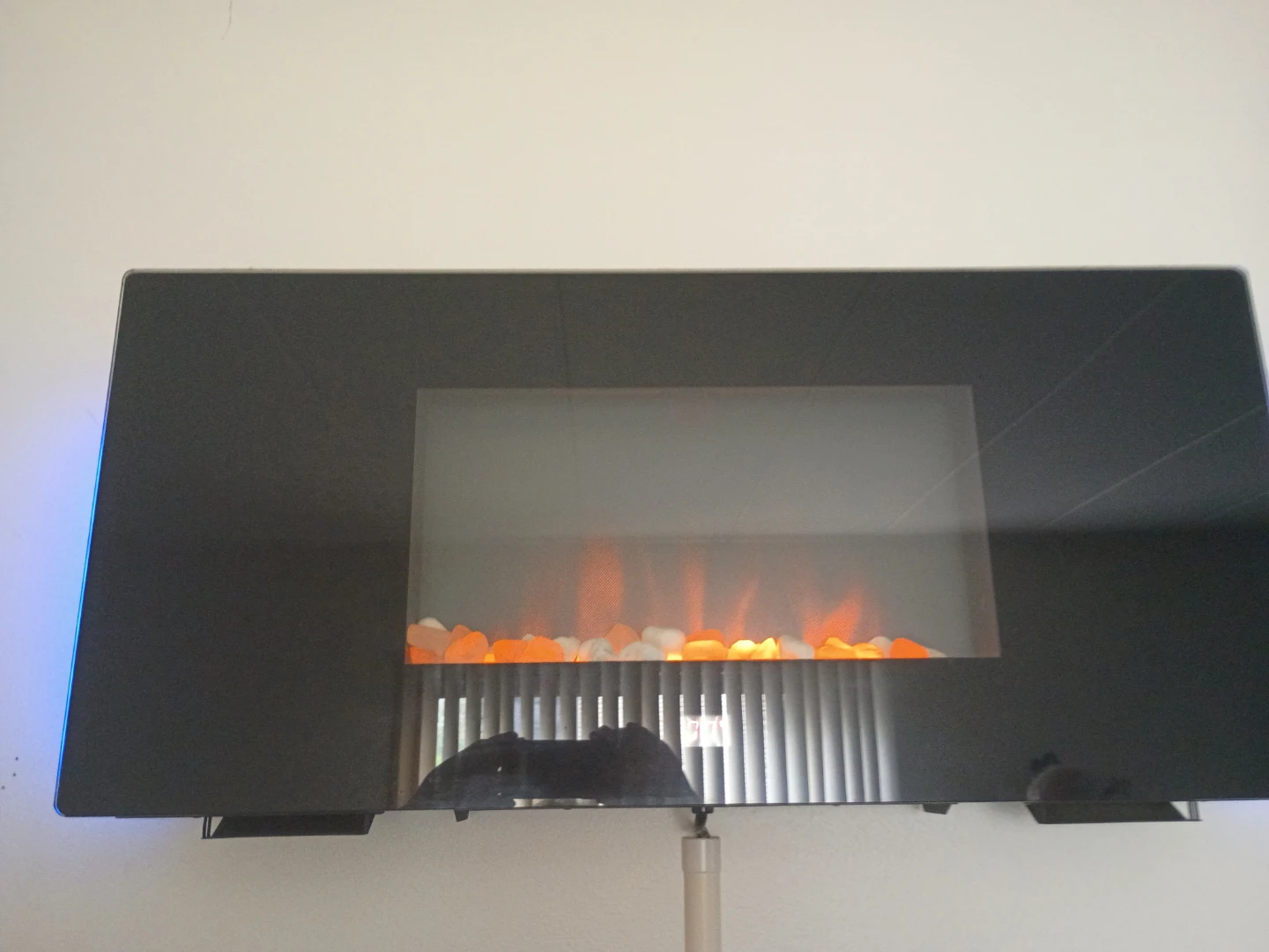 Black Electric Fireplace - photo 2