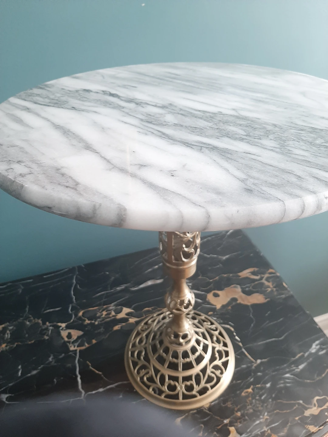 Marble Top Accent Table - photo 2