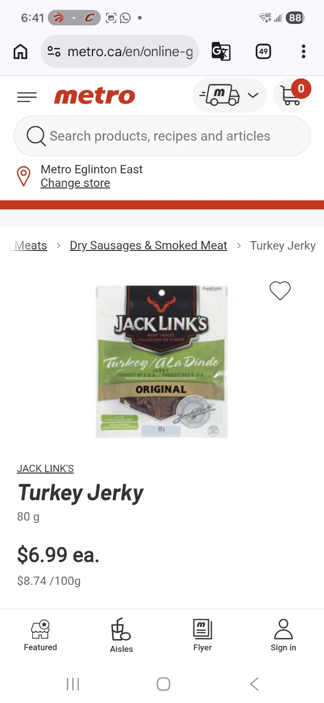High PROTEIN Turkey Jerky (4 x 80g) - photo 2