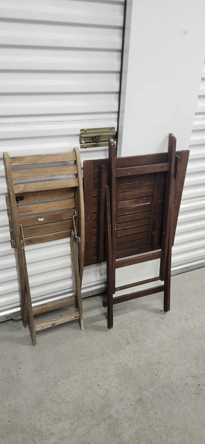 Foldable outdoor table with chair - photo 3