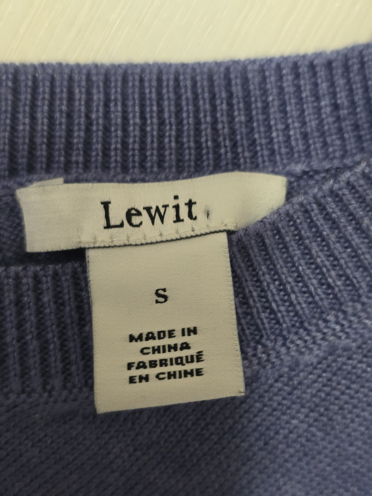 Lewit Women's Blue Knit Top Size S - photo 4