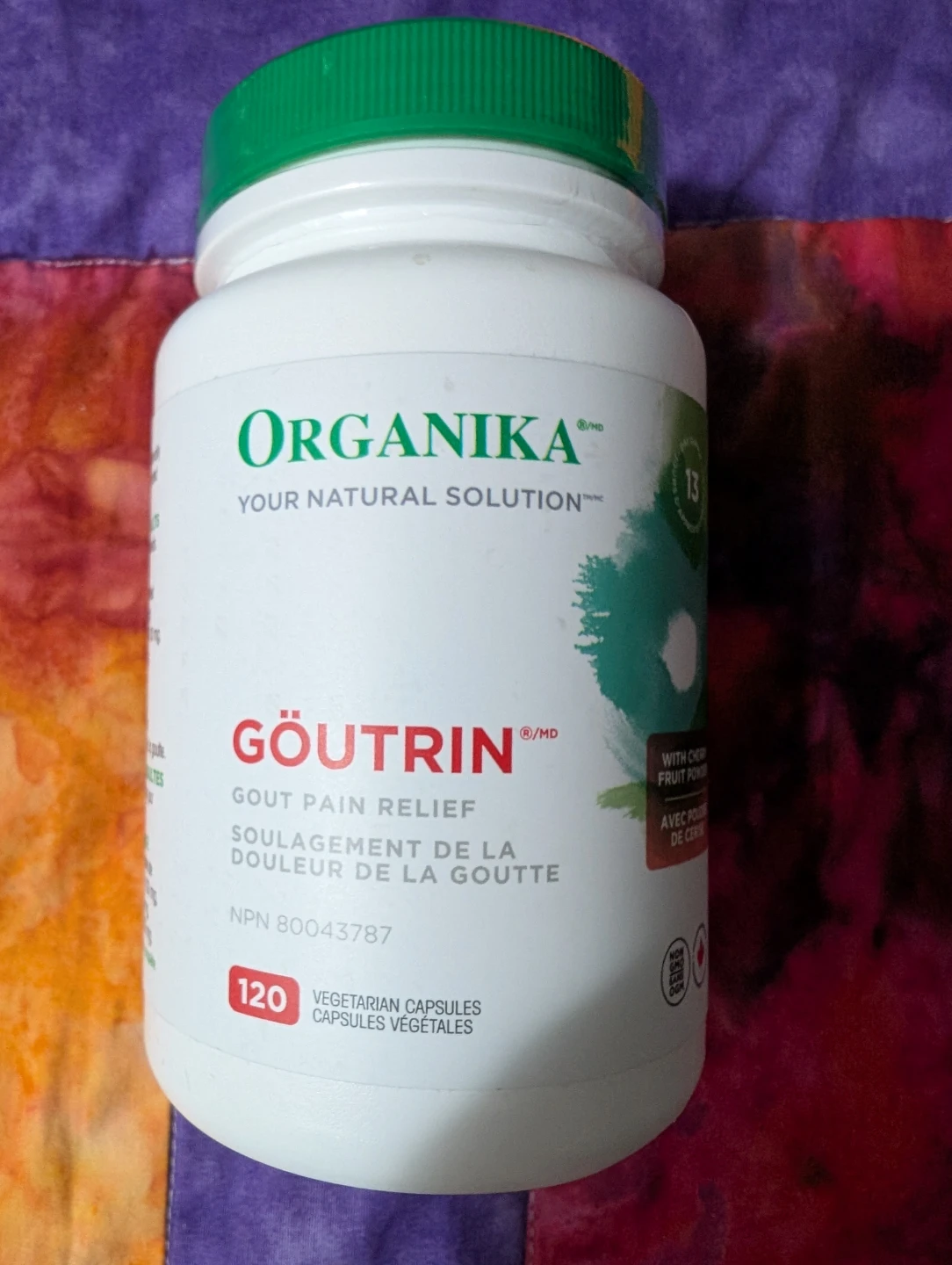 Organika Goutrin Vegetarian Capsules - 120 Count