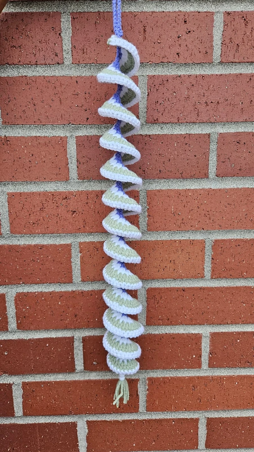 Handmade Crocheted Spiral Garland