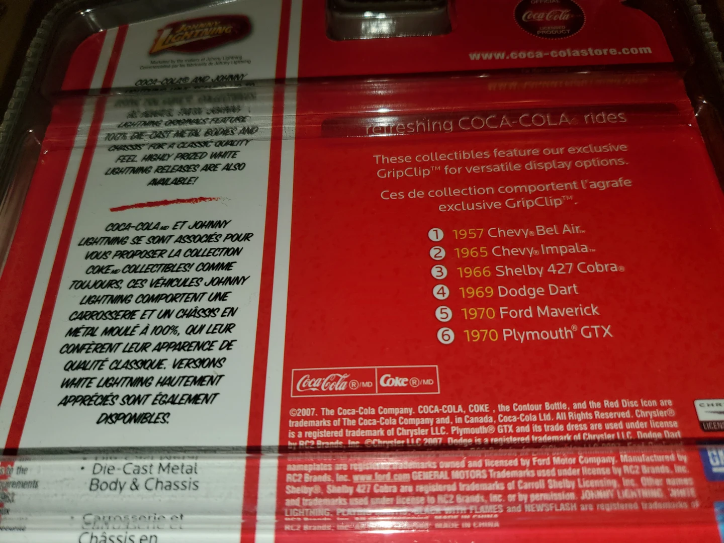 '66 Shelby Cobra Johnny Lightning Coca-Cola Car - photo 4