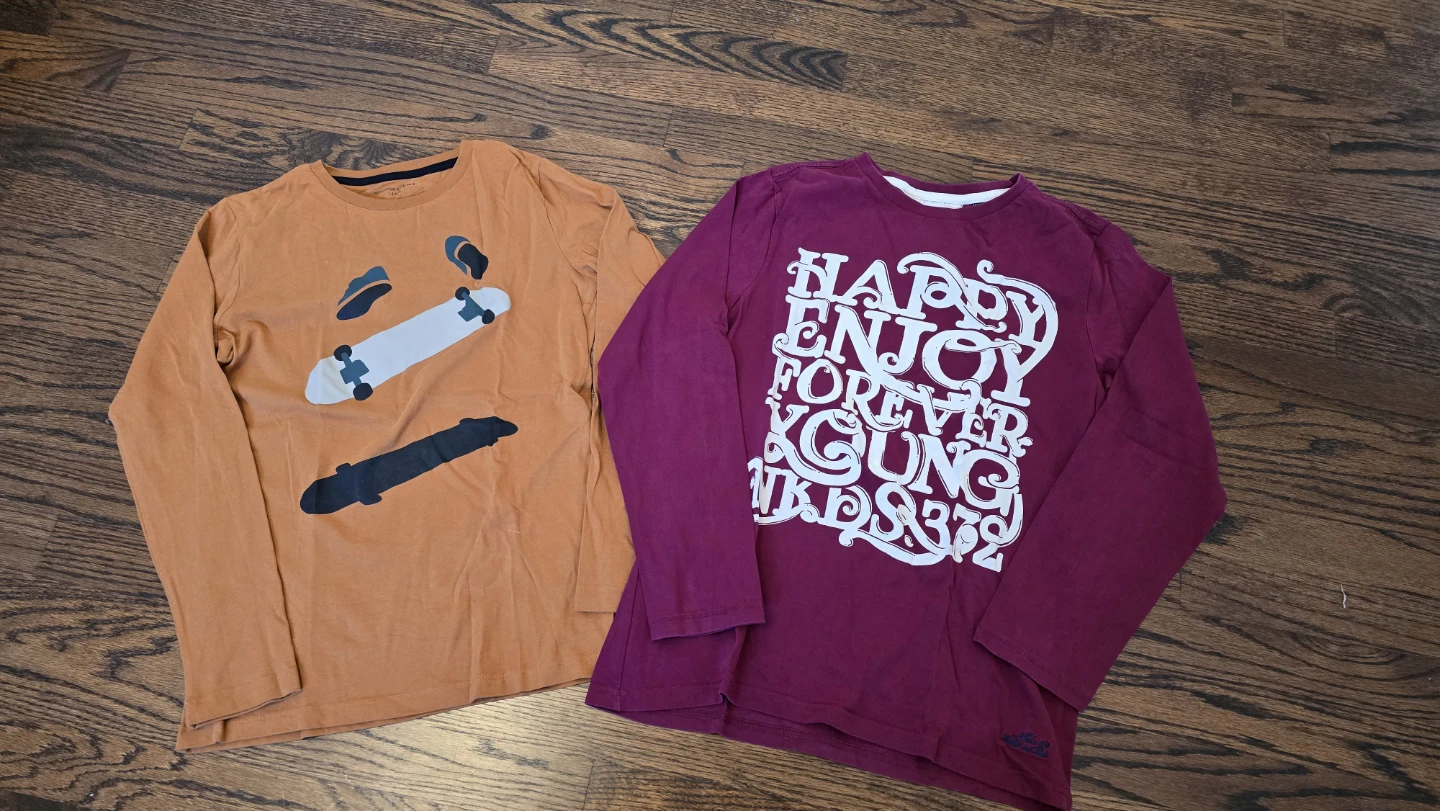 2 Youth Long Sleeve Shirts 14Y