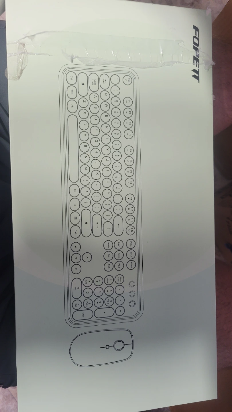 FOPETT Wireless Keyboard and Mouse Combo