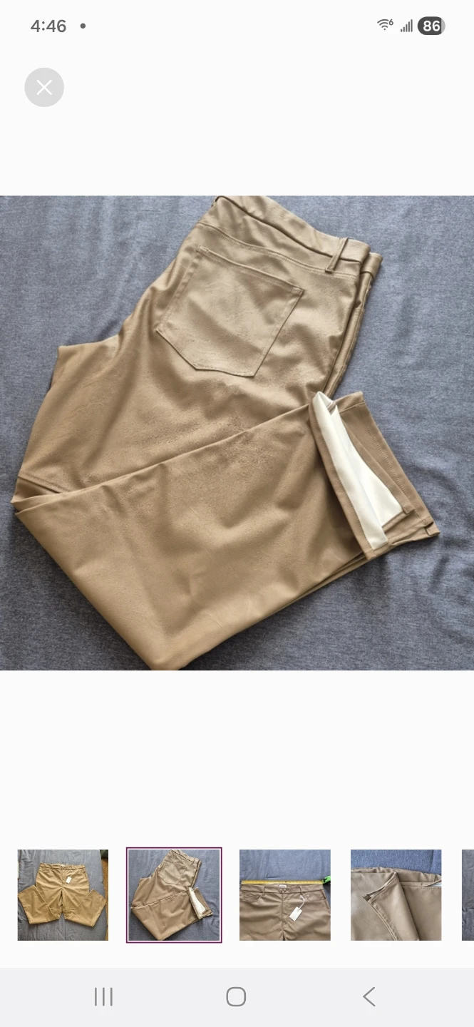 Good American Women's Vegan Leather Pants