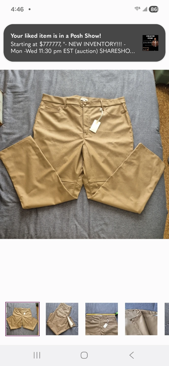 Good American Women's Vegan Leather Pants - photo 2