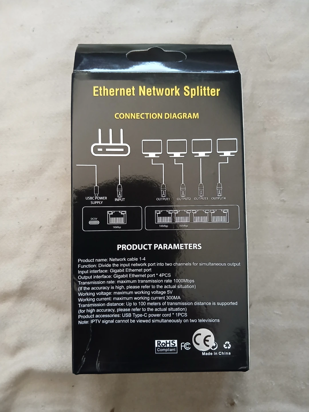RJ45 Network Splitter Adapter 1-4 - photo 3