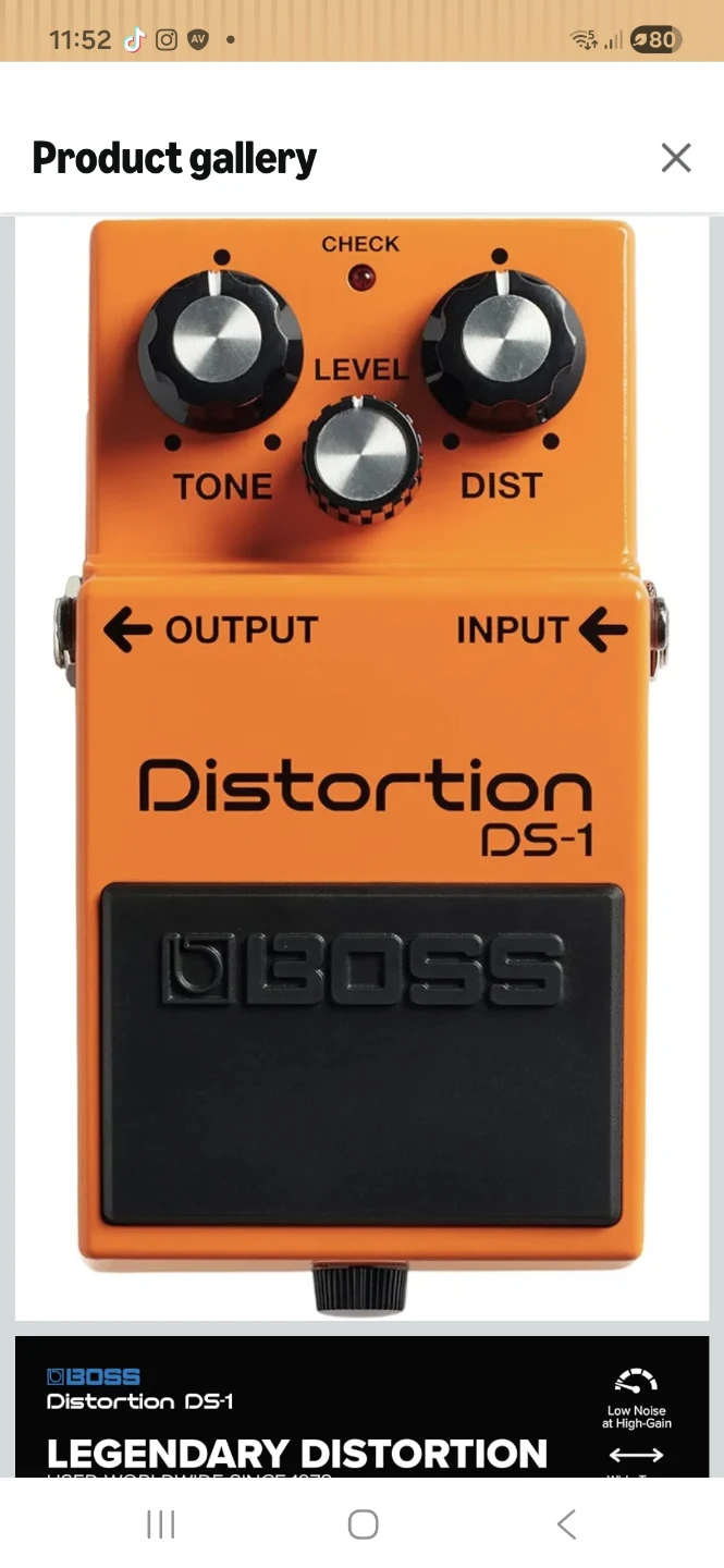 D1 DISTORTION PEDAL  BOSS