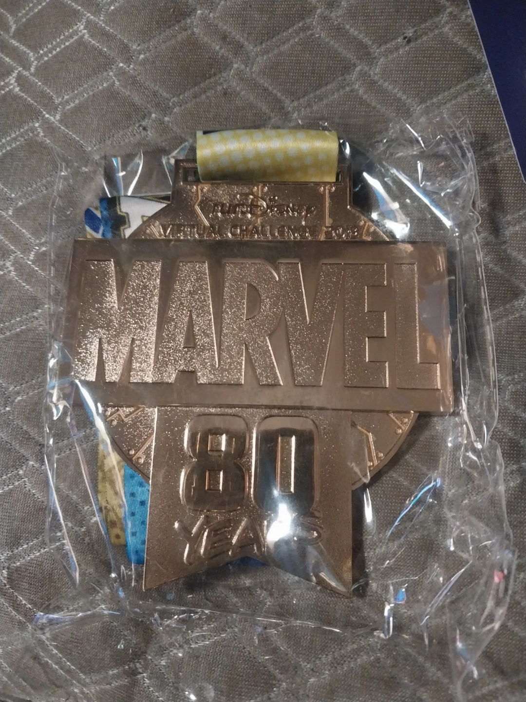 RunDisney Virtual 5K Marvel 80 Years Medals 2019 - photo 4
