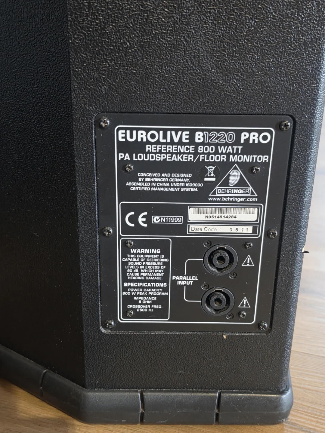 Behringer Eurolive B1220 Pro PA Loudspeaker/Floor Monitor - photo 5