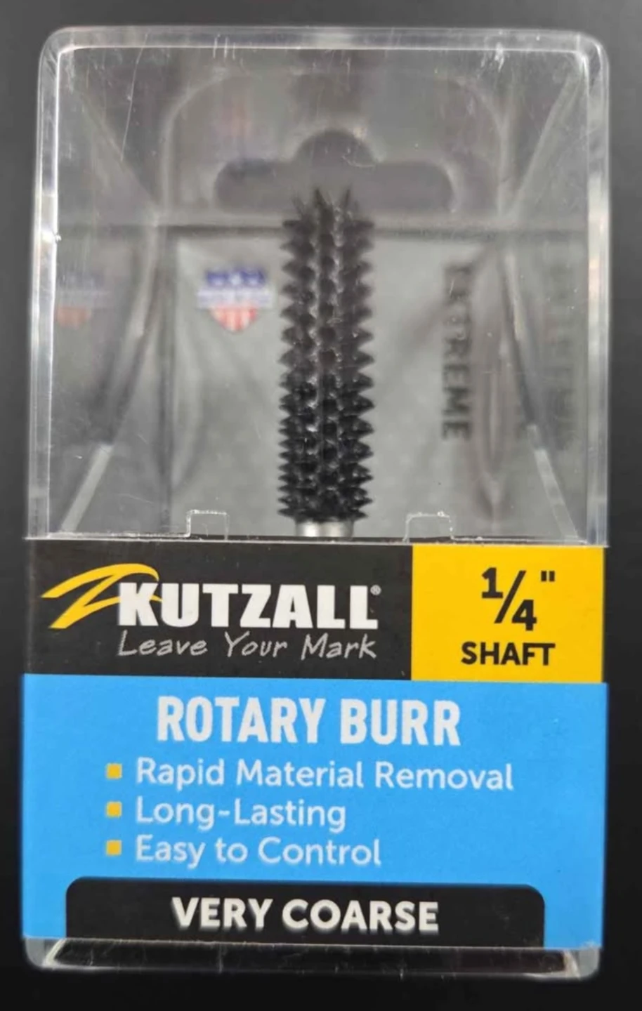 KUTZALL Rotary Burr - Very Coarse, 1/4" Shaft