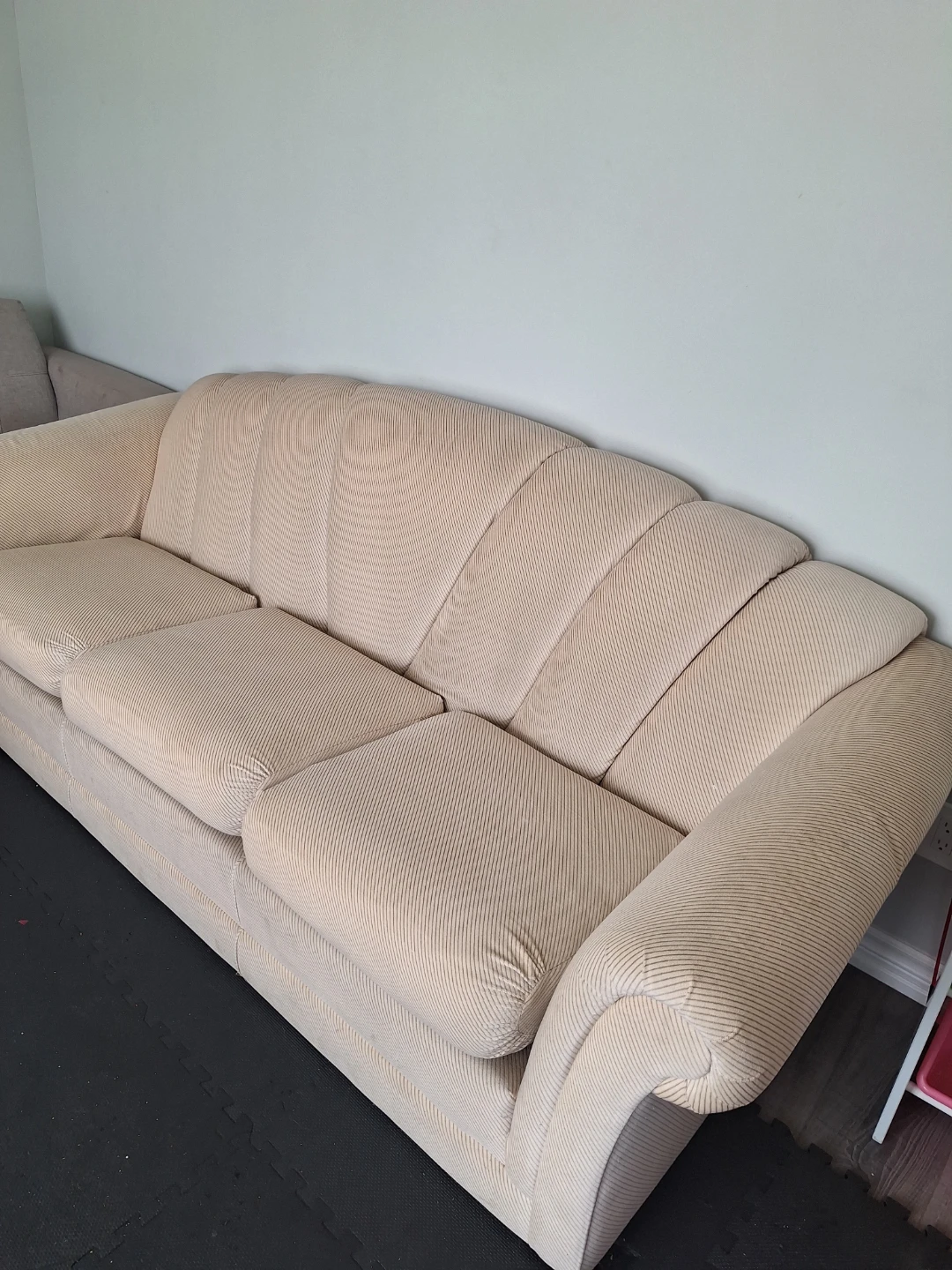 Beige 3-Seater Sofa - photo 2