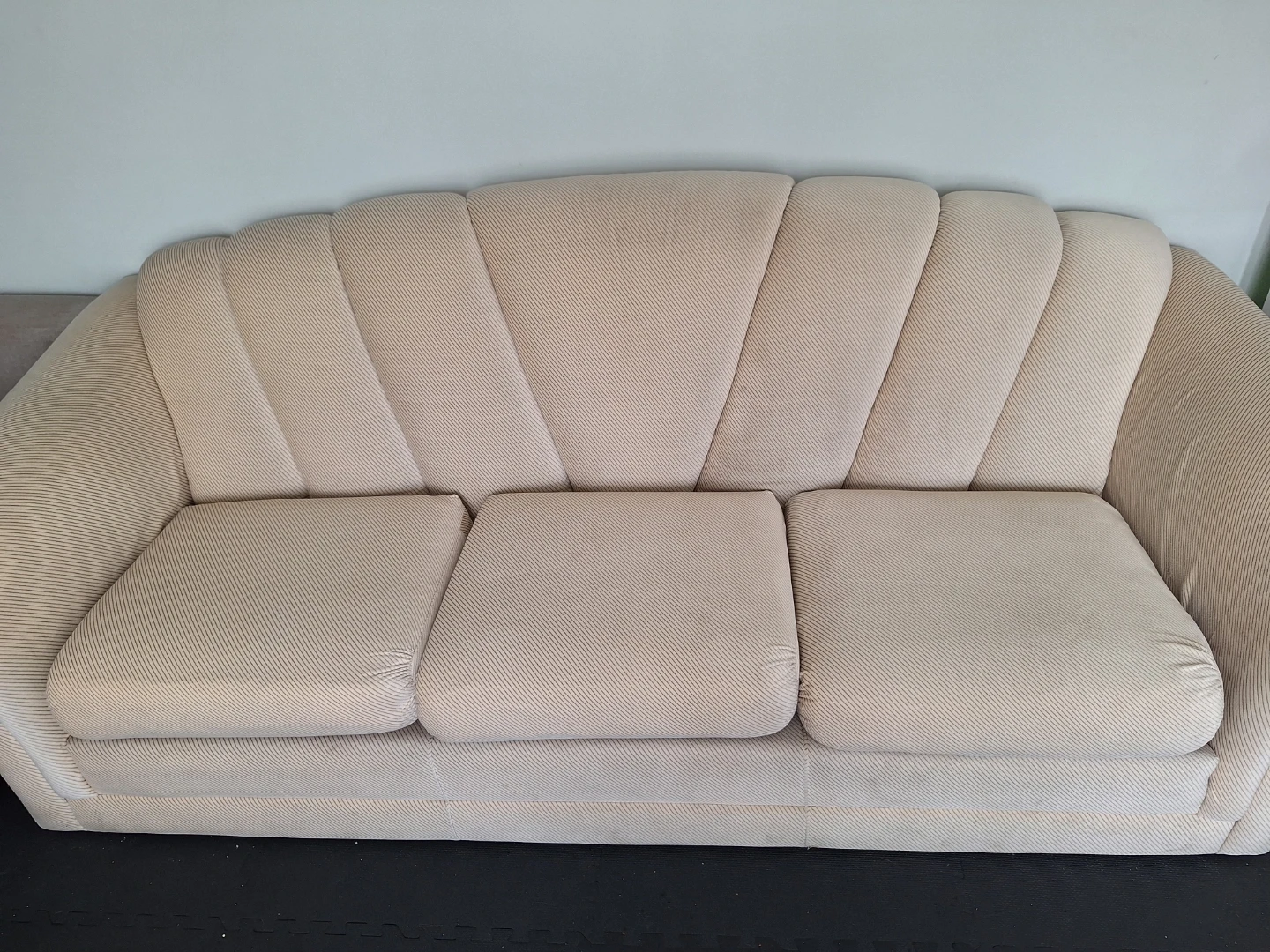 Beige 3-Seater Sofa - photo 3