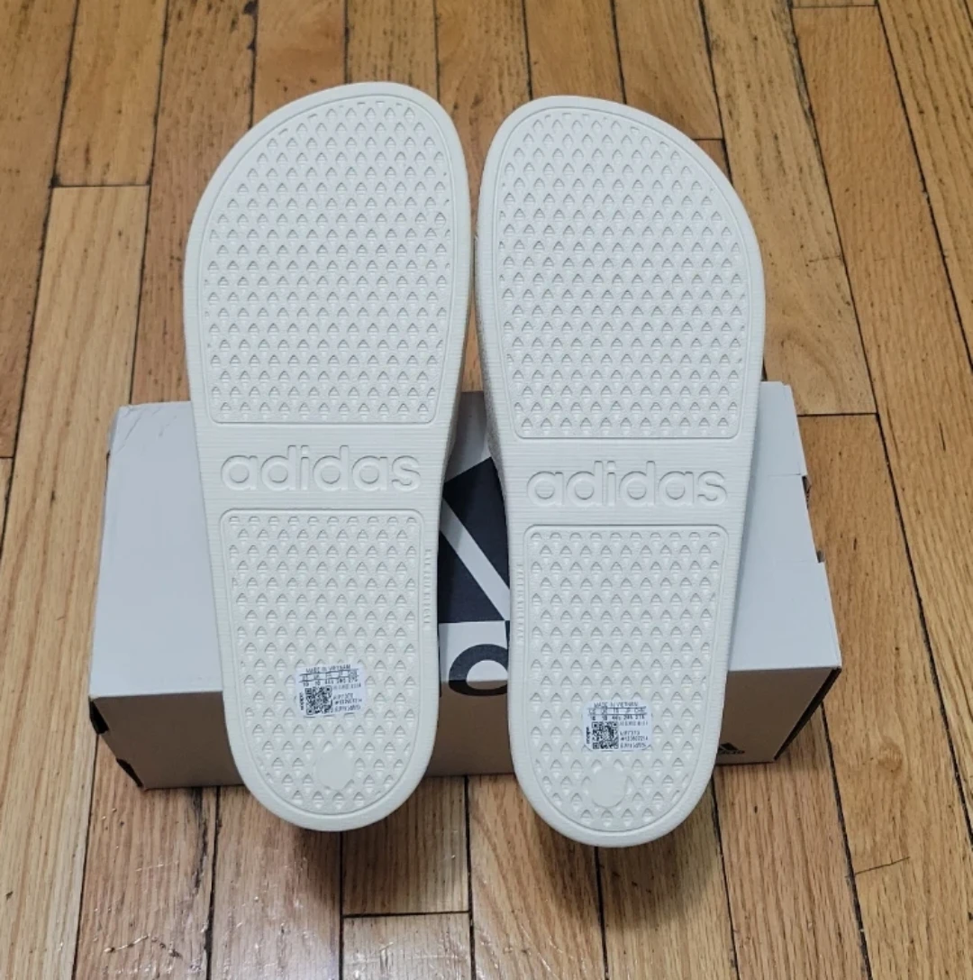 Adidas Adilette Aqua Slides - Cream White - US Men 10 - photo 5