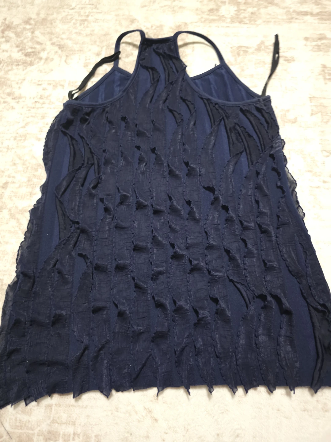 Navy Blue Embellished Tank Top - photo 2