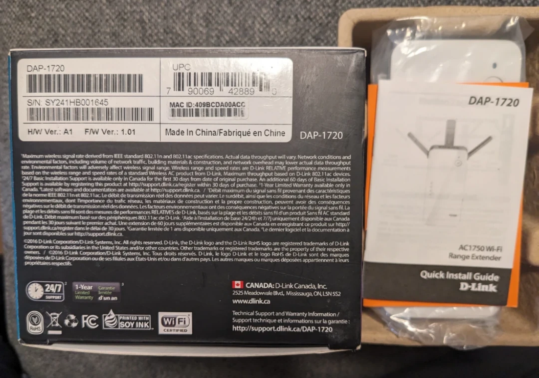 D-Link AC1750 Dual Band Wi-Fi Range Extender DAP-1720 - photo 5