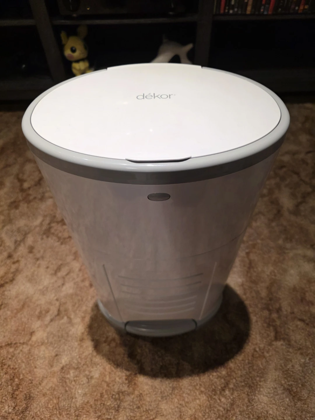 Dékor Diaper Pail - White/Grey