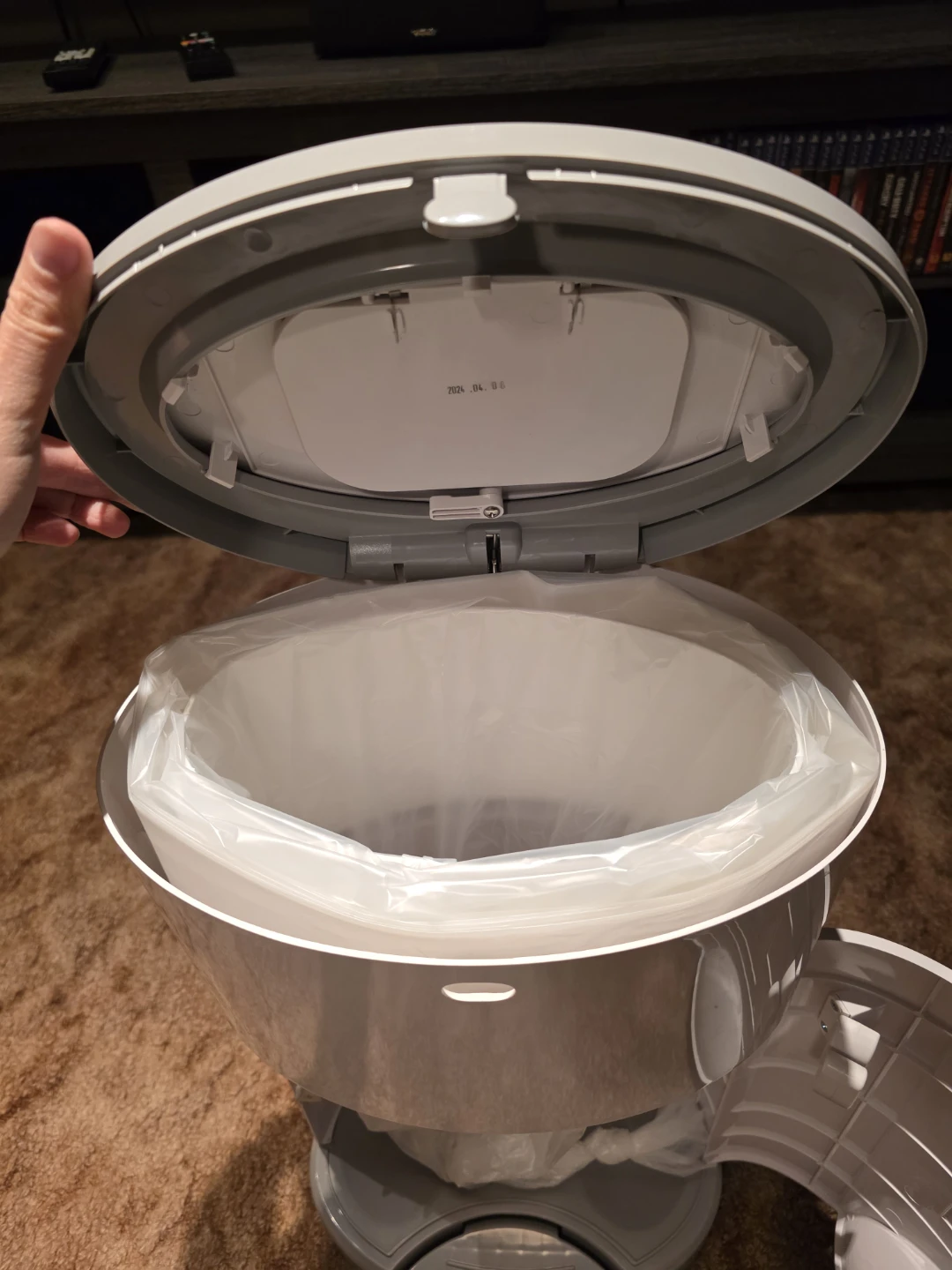 Dékor Diaper Pail - White/Grey - photo 3