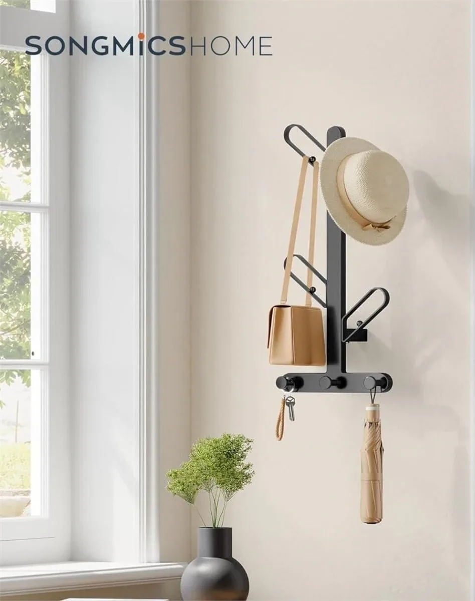 SONGMICSHOME Black Coat Rack