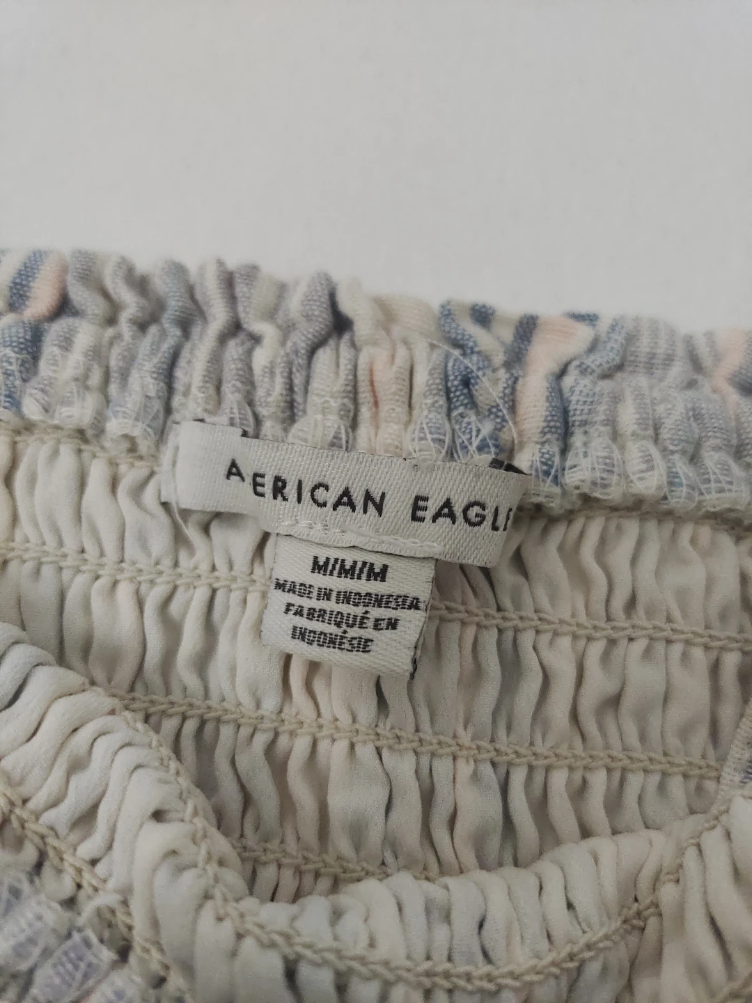 American Eagle Striped Smocked Mini Dress Size M - photo 3