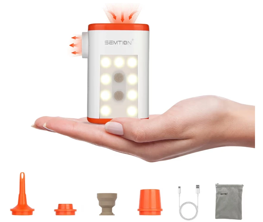 SEMTION Portable Air Pump with Camping Lantern - photo 3