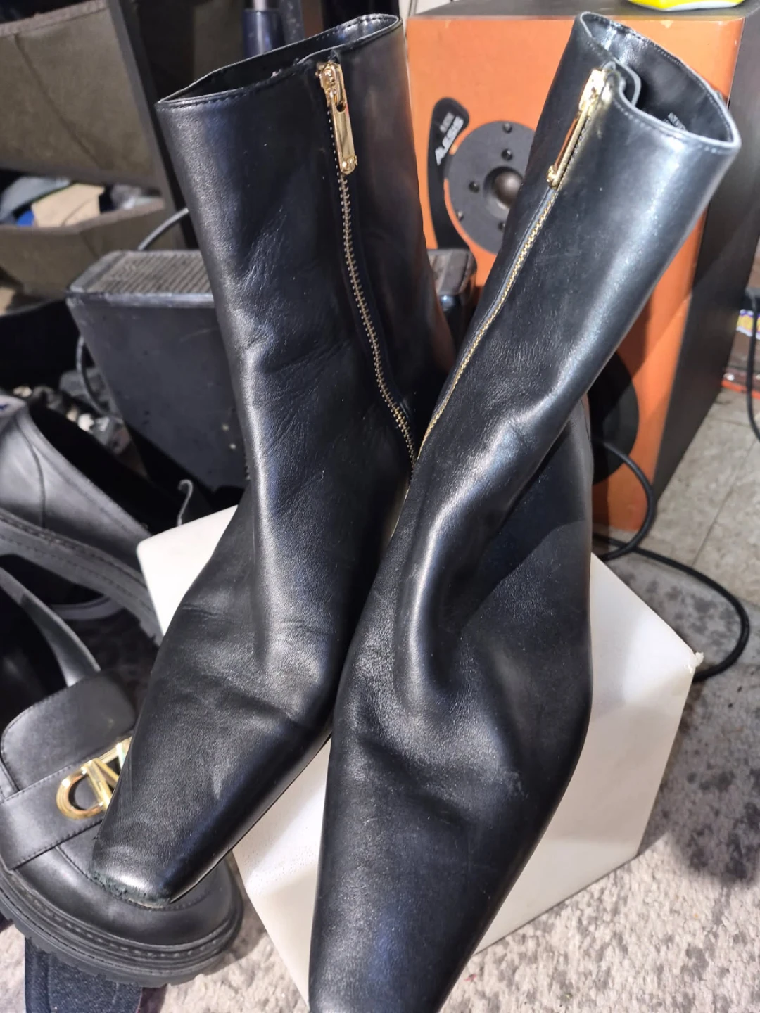 Michael Kors Cosmo Leather Kitten Boot