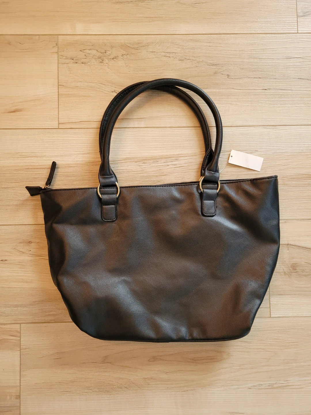New Black Quilted Tote Purse - photo 4