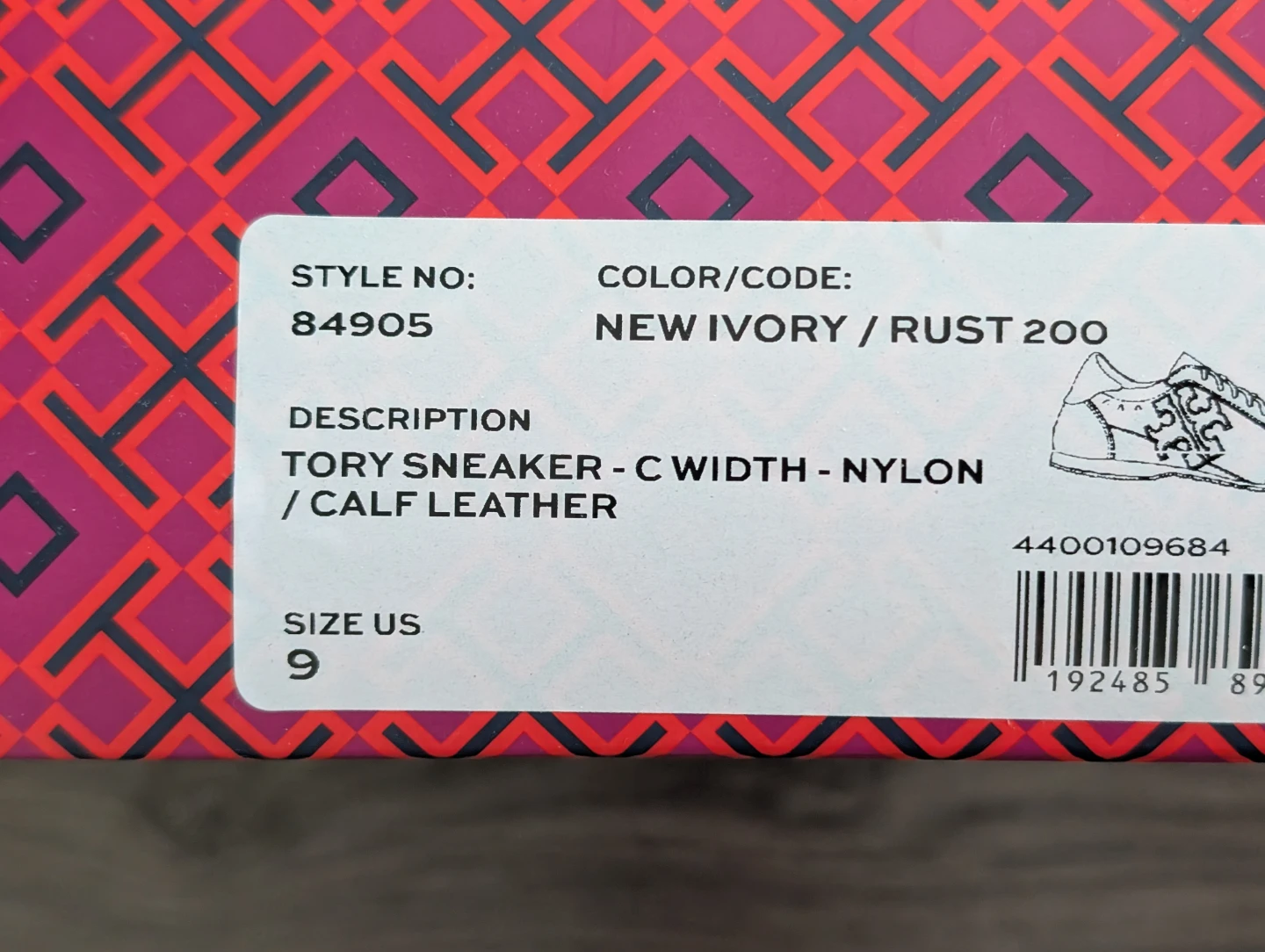 Tory Burch Tory Sneaker Women's Size 9 - photo 2