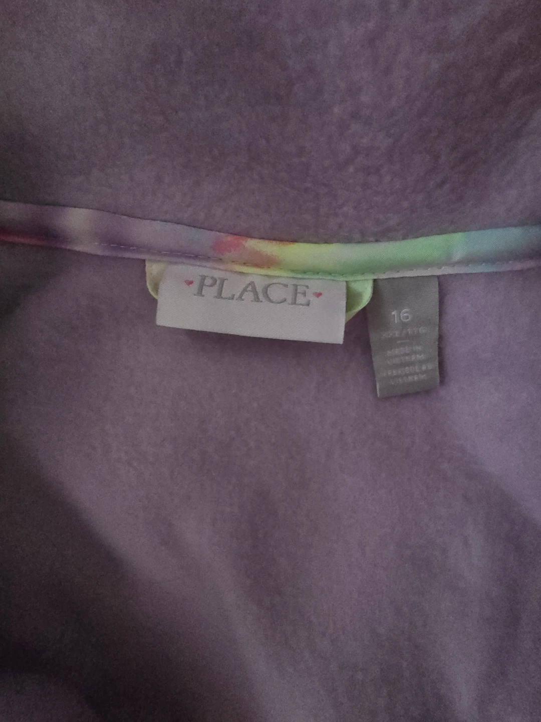 The Children's Place Girls Tie-Dye Hooded Jacket Size 16 - photo 2
