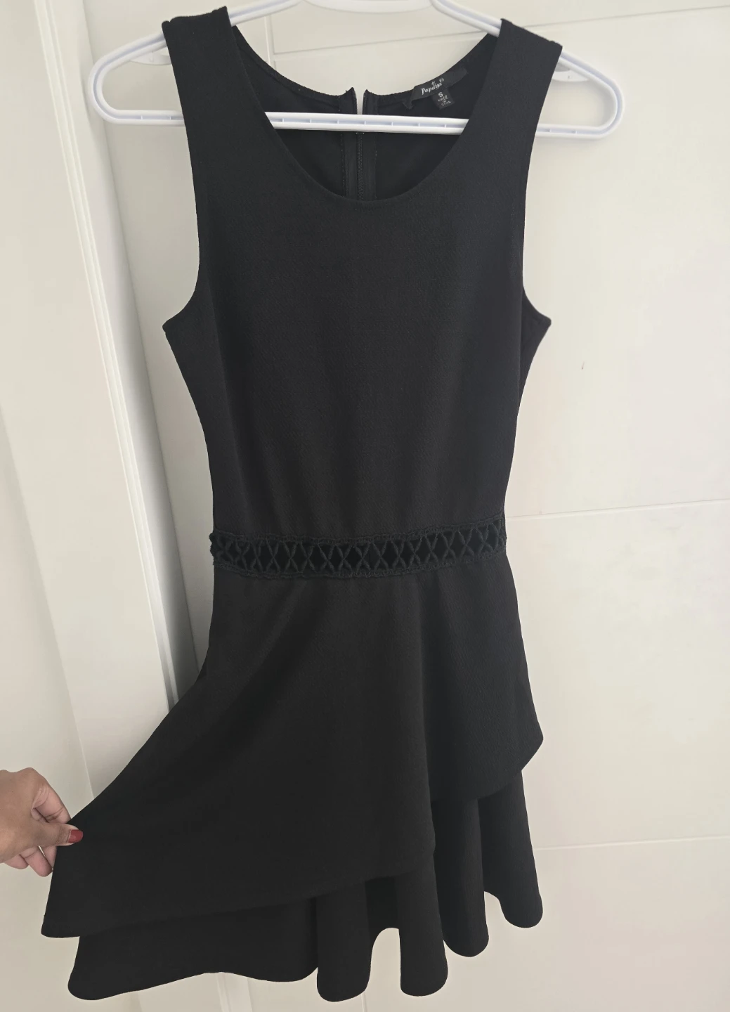 Papillon Black Sleeveless Dress Size S