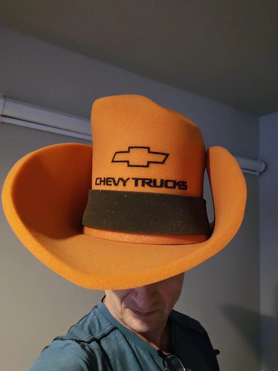 Giant Foam Chevy Trucks Cowboy Hat - photo 3