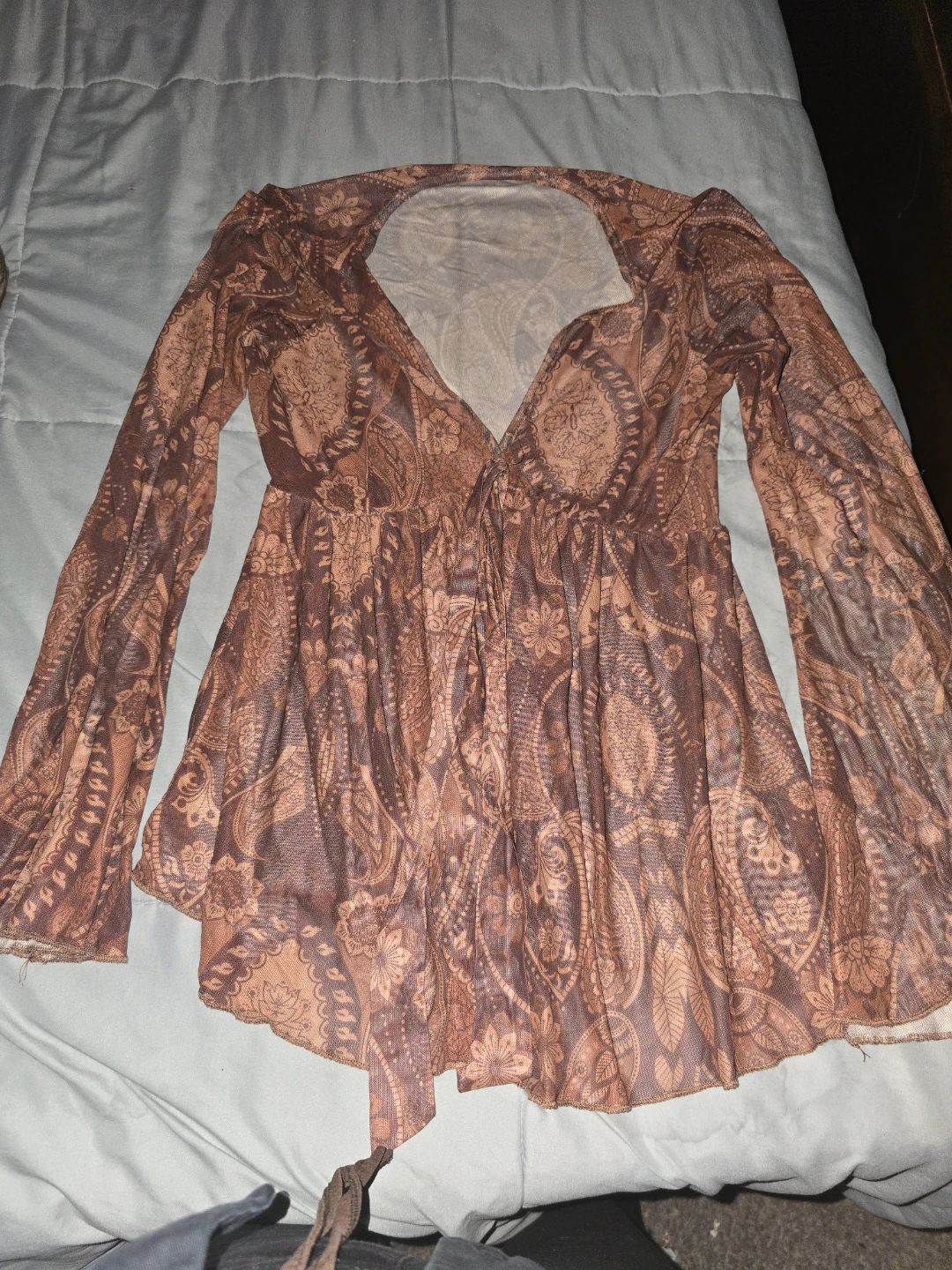 Brown summer top