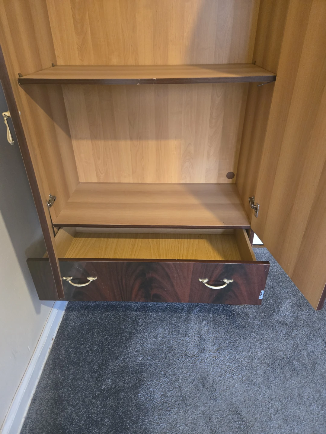 Wooden Wardrobe with Two Drawers - photo 4