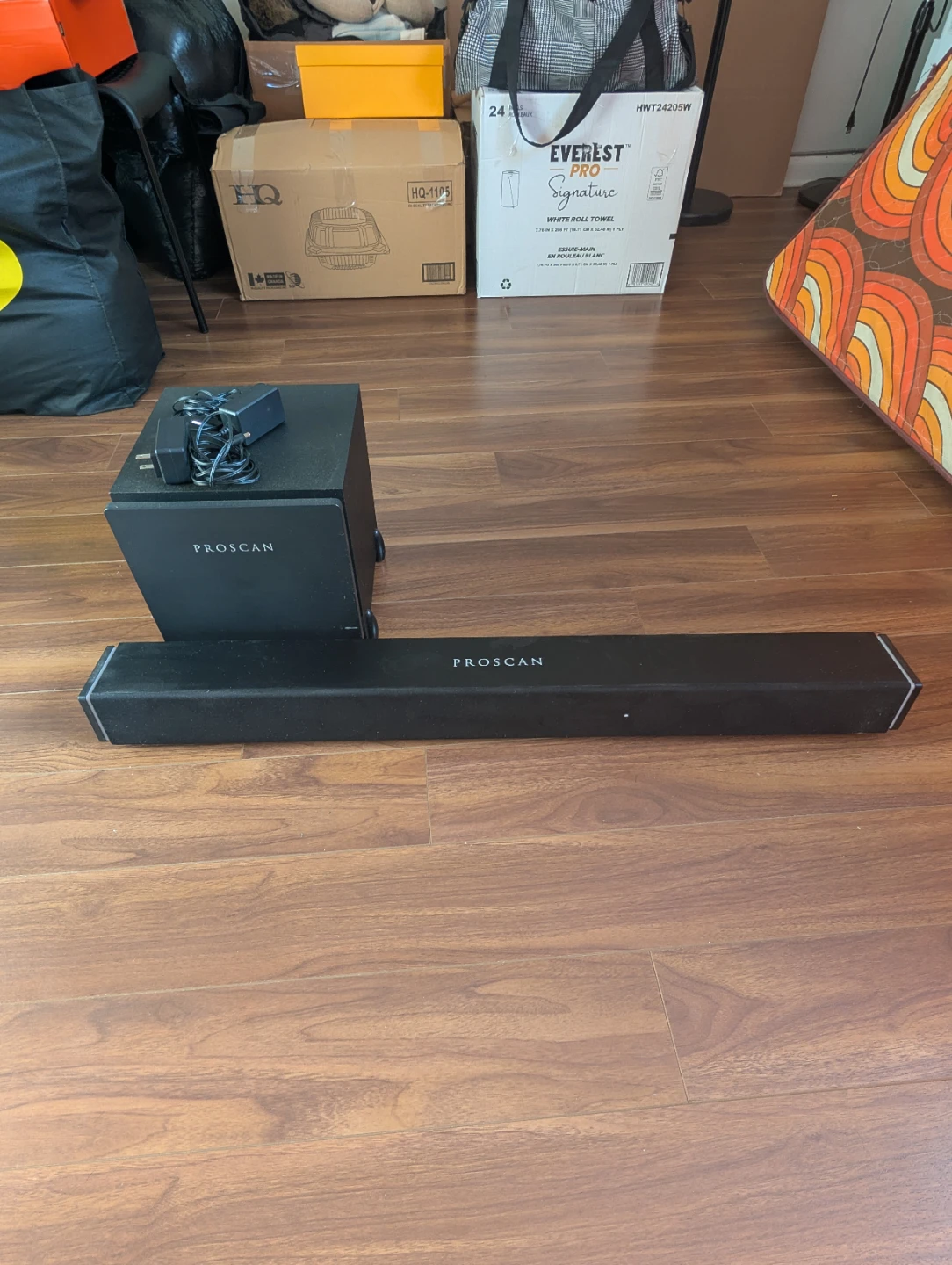 Proscan Soundbar and Subwoofer