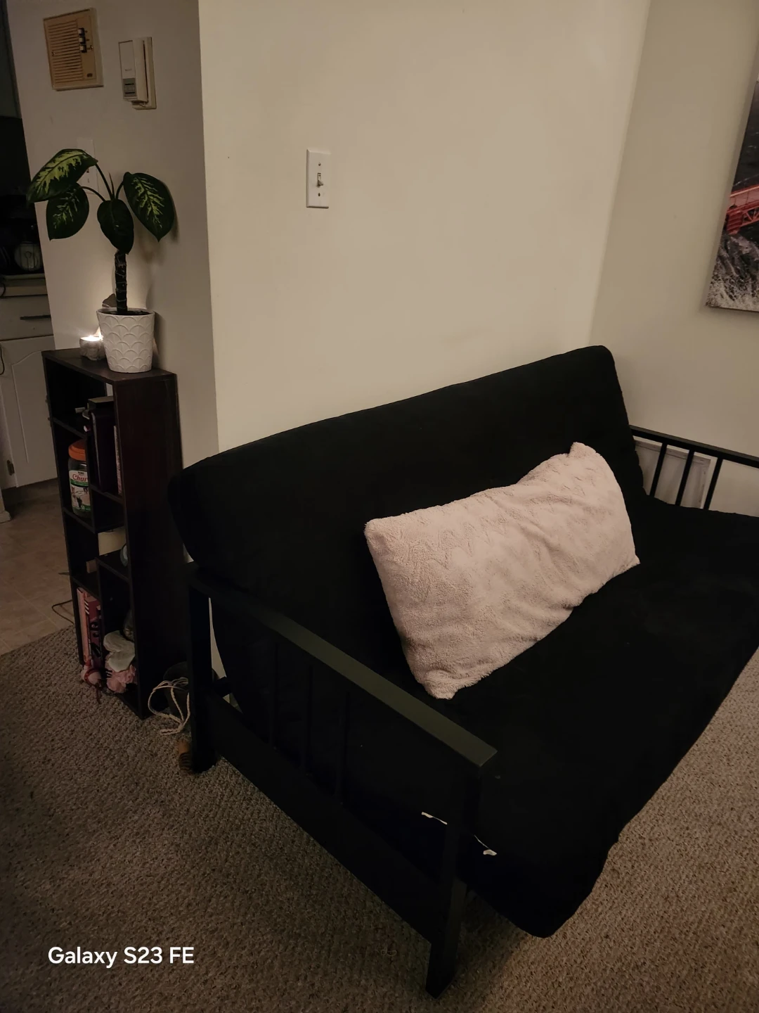 Black Futon Sofa Bed - photo 2