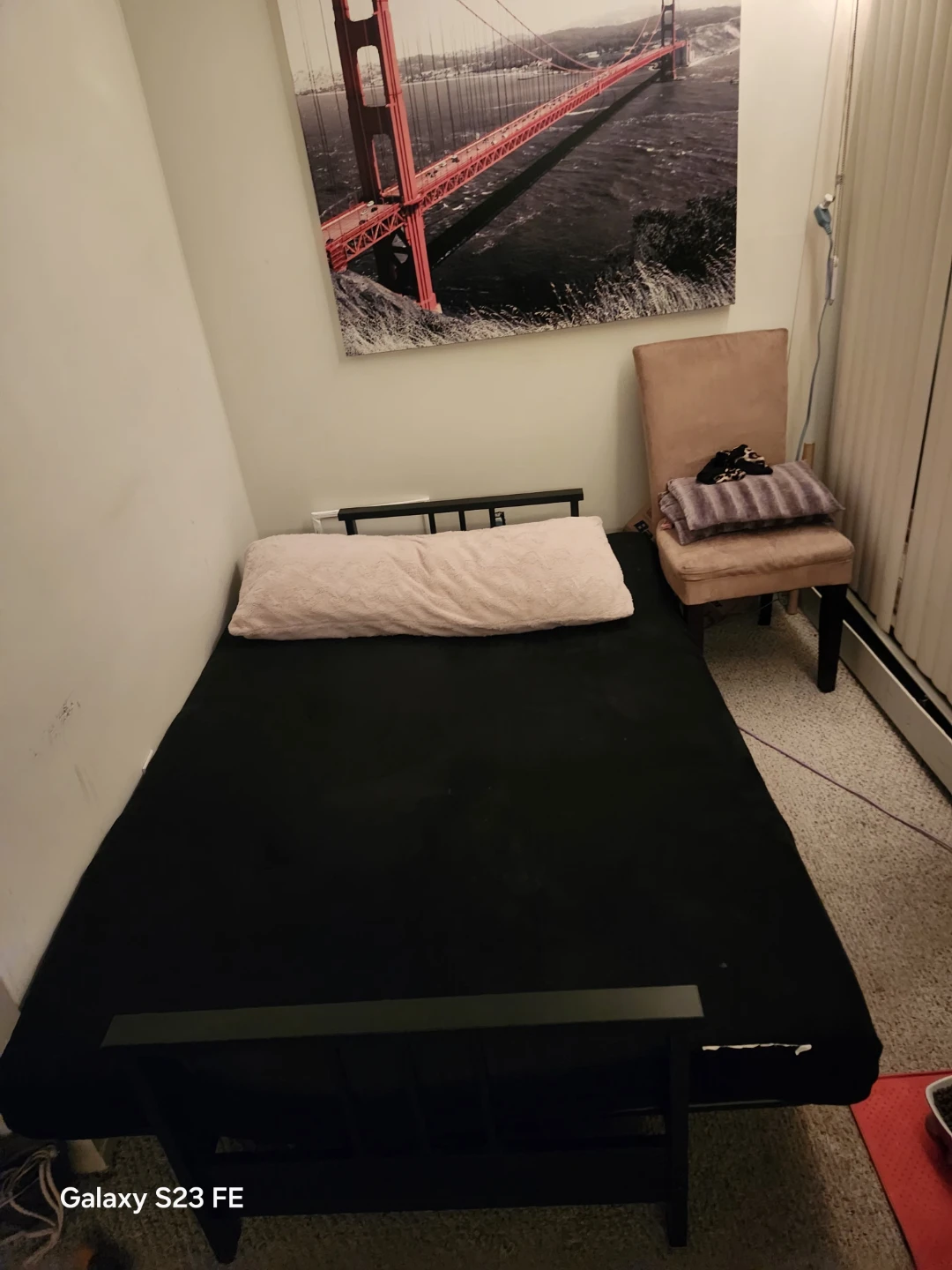 Black Futon Sofa Bed - photo 3