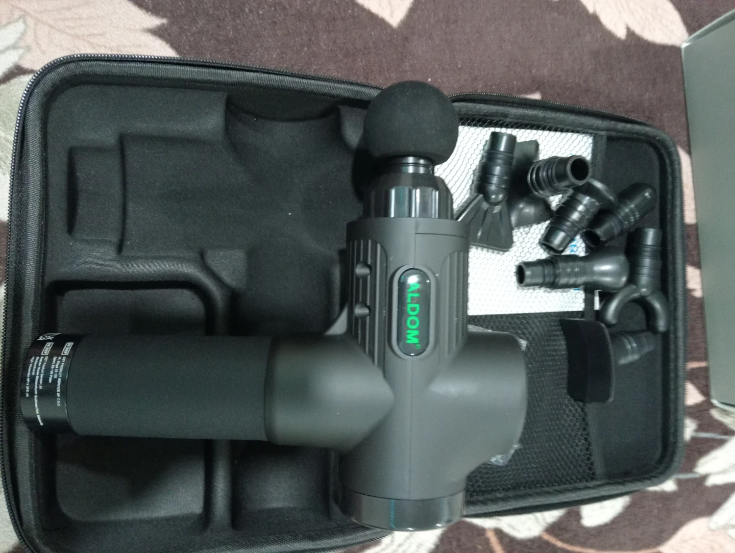 Aldom Massage Gun with 8 Attachments - photo 2