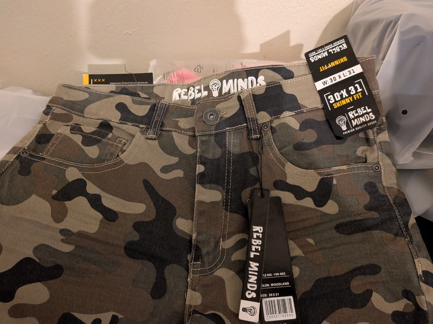 Rebel Minds Camo Skinny Fit Jeans 30x31 - photo 2