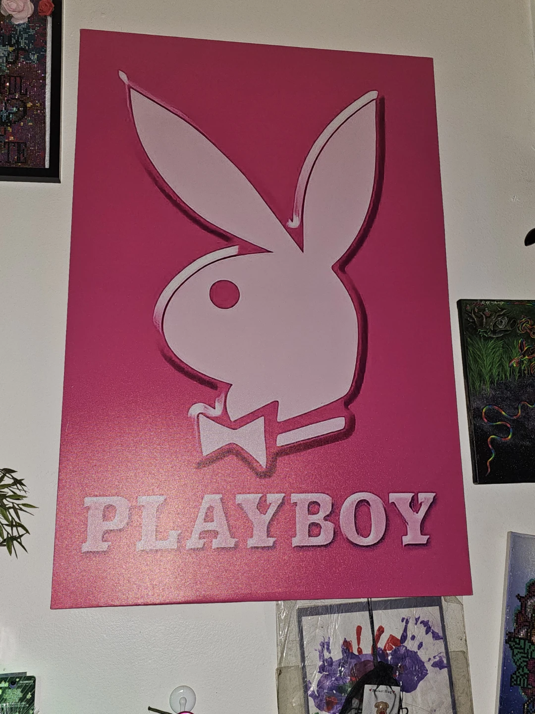 Playboy Bunny Pink Canvas Wall Art