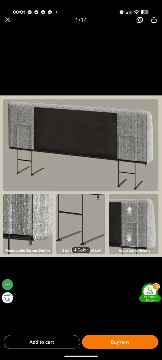 Cream Teddy Fleece Headboard - King Size - photo 4