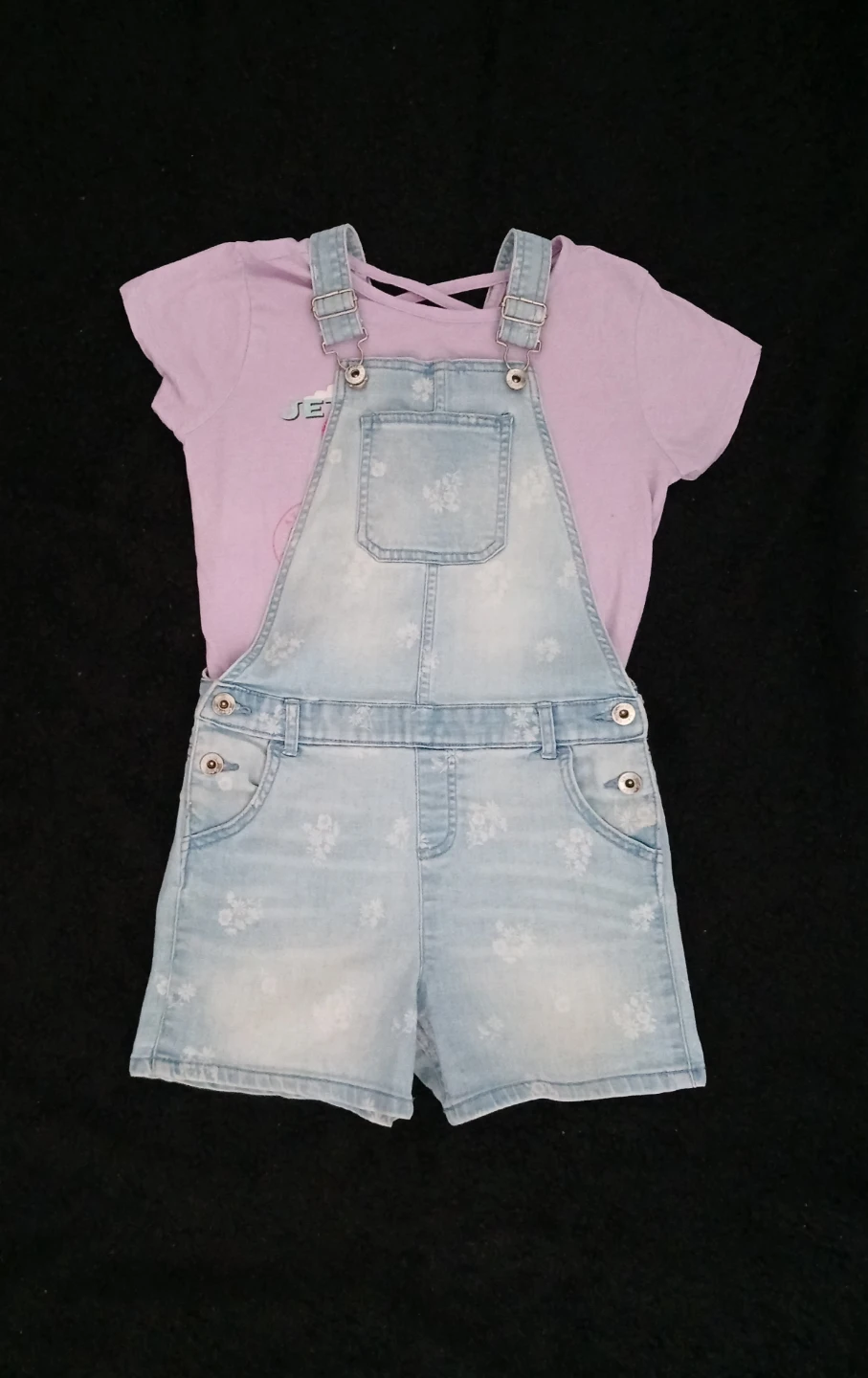 Kids LOL Surprise T-shirt and Denim Overalls Set - photo 3