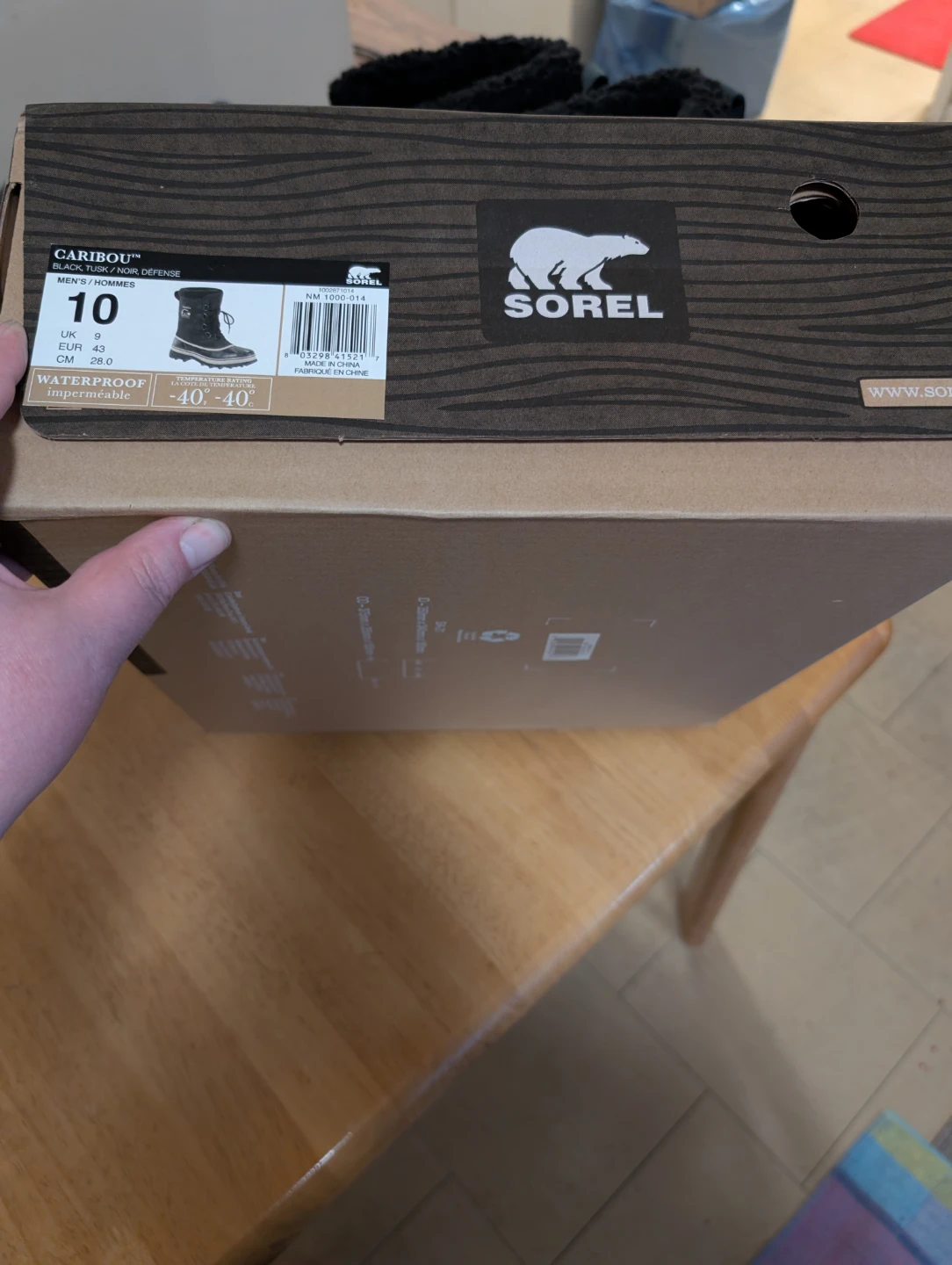 Sorel Caribou Waterproof Winter Boots Size 10