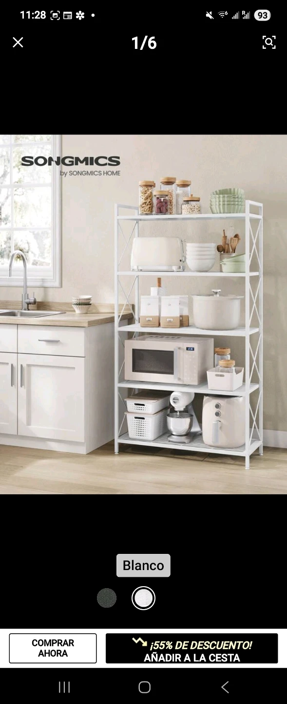 SONGMICS 5-Tier Kitchen Baker's Rack Shelf - photo 2