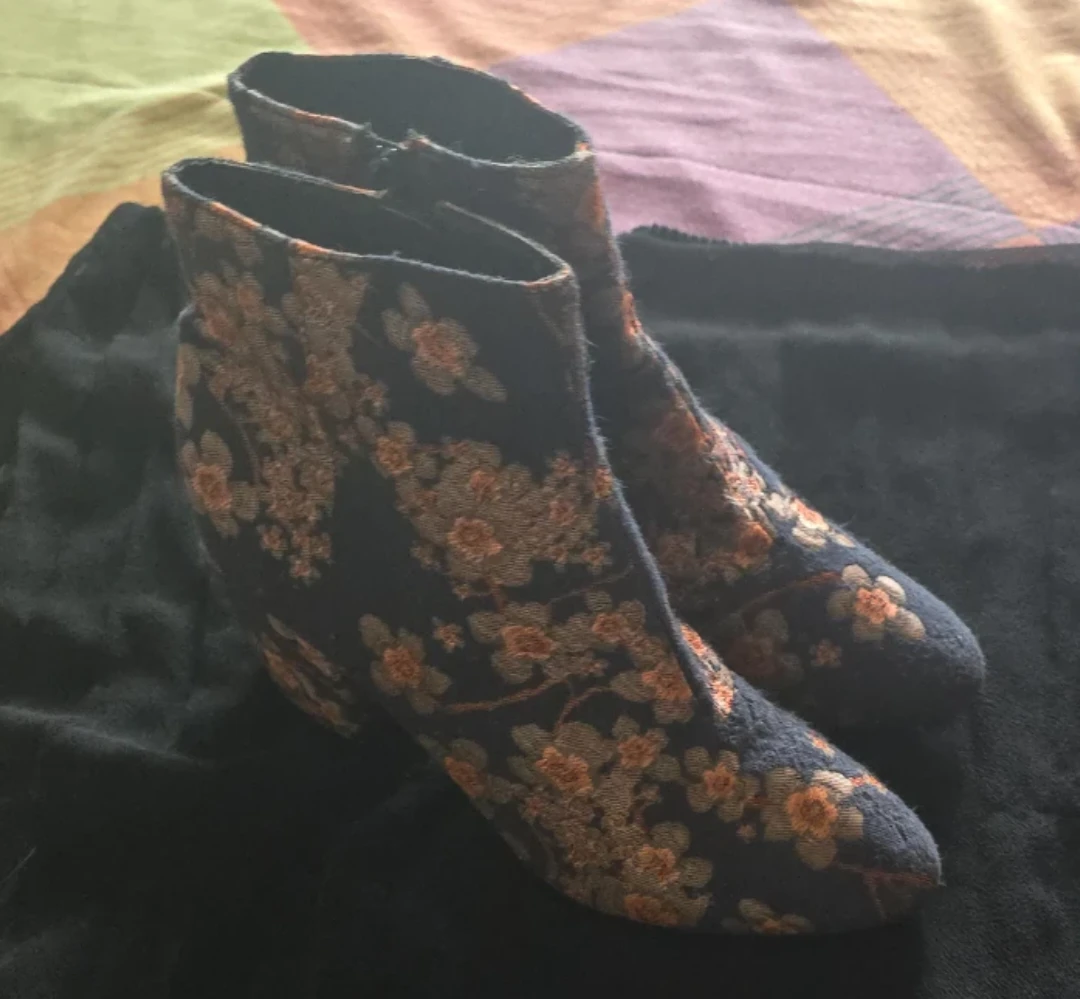 Women's Floral Ankle Boots